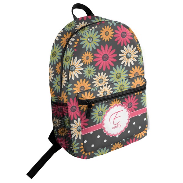 Custom Daisies Student Backpack (Personalized)