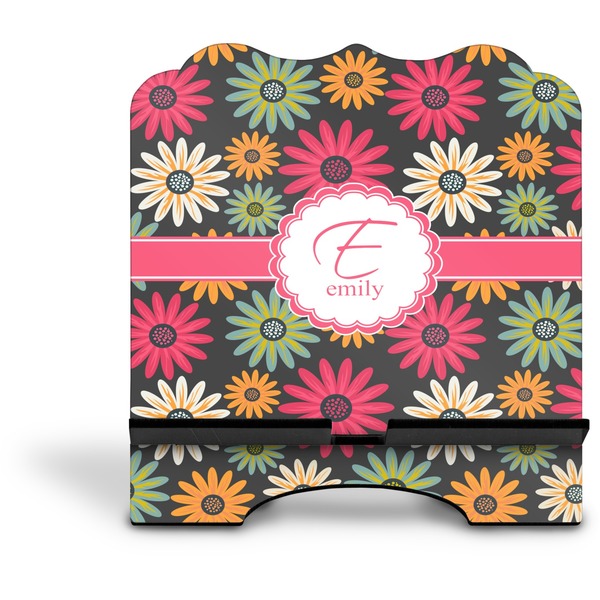 Daisies Stylized Tablet Stand - Front without iPad