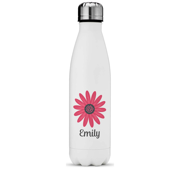 Custom Daisies Water Bottle - 17 oz. - Stainless Steel - Full Color Printing (Personalized)