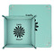 Daisies Teal Faux Leather Valet Trays - PARENT MAIN