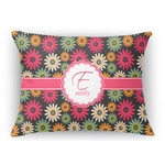 Daisies Rectangular Throw Pillow Case - 12"x18" (Personalized)