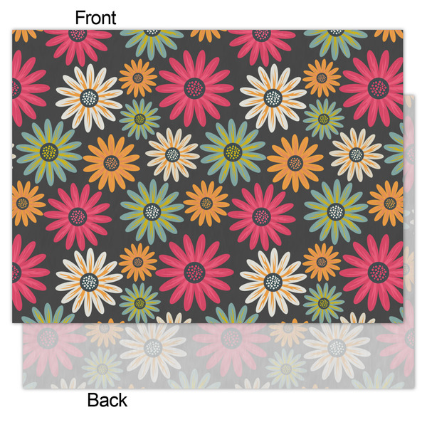Daisies Tissue Paper - Heavyweight - Medium - Front & Back