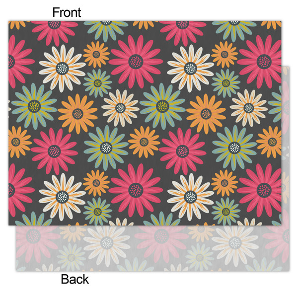 Daisies Tissue Paper - Lightweight - Medium - Front & Back