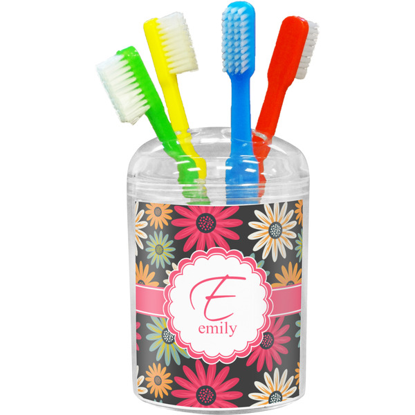 Custom Daisies Toothbrush Holder (Personalized)