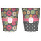 Daisies Trash Can White - Front and Back - Apvl