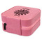 Daisies Travel Jewelry Boxes - Leather - Pink - View from Rear