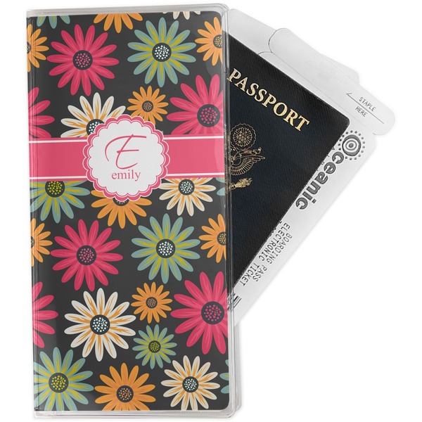 Custom Daisies Travel Document Holder