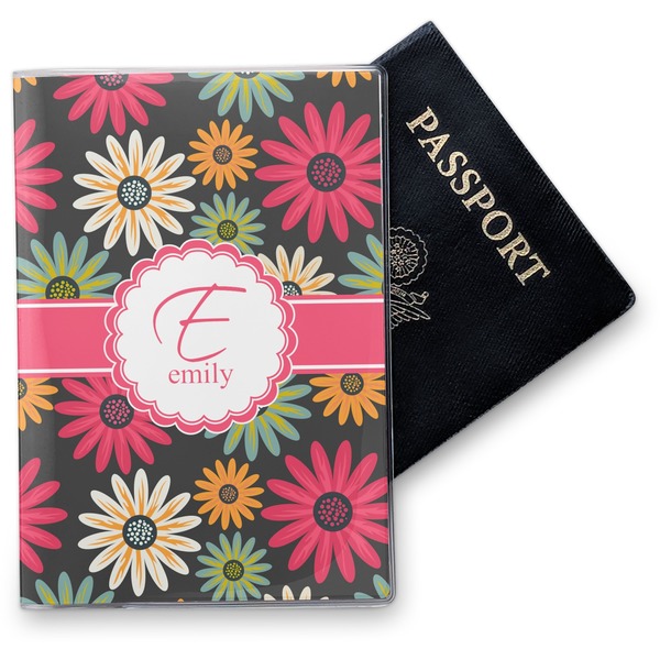 Custom Daisies Vinyl Passport Holder (Personalized)