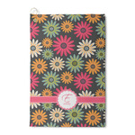 Daisies Waffle Weave Golf Towel (Personalized)