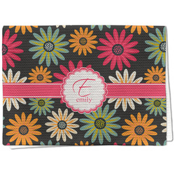 Daisies Kitchen Towel - Waffle Weave (Personalized)