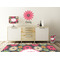 Daisies Wall Graphic Decal Wooden Desk