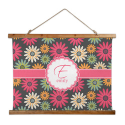 Daisies Wall Hanging Tapestry - Wide (Personalized)