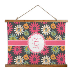 Daisies Wall Hanging Tapestry - Wide (Personalized)