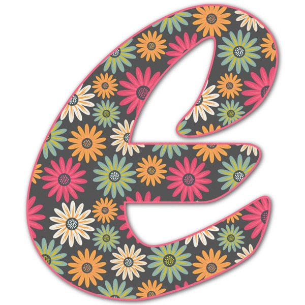 Custom Daisies Letter Decal - Large (Personalized)