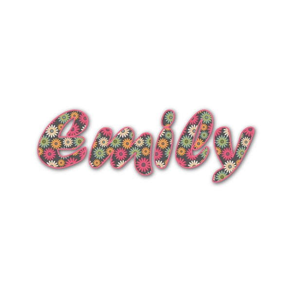 Custom Daisies Name/Text Decal - Small (Personalized)