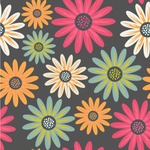 Daisies Wallpaper & Surface Covering (Water Activated 24"x 24" Sample)