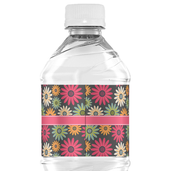 Daisies Water Bottle Label - Back View