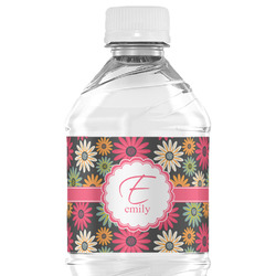 Daisies Water Bottle Labels - Custom Sized (Personalized)