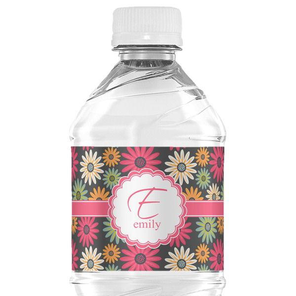 Custom Daisies Water Bottle Labels - Custom Sized (Personalized)