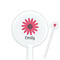 Daisies 5.5" Round Plastic Stir Sticks - White - Double Sided (Personalized)