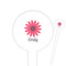 Daisies Round Plastic Food Picks (Personalized)