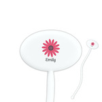 Daisies Oval Plastic Stir Sticks (Personalized)