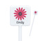 Daisies Square Plastic Stir Sticks (Personalized)