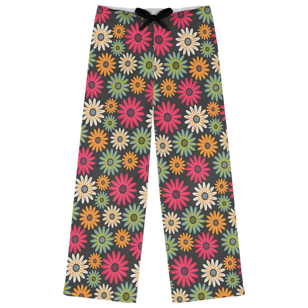 Custom Daisies Womens Pajama Pants - M