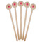 Daisies Wooden 6" Stir Stick - Round - Fan View