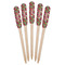 Daisies Wooden Food Pick - Paddle - Fan View