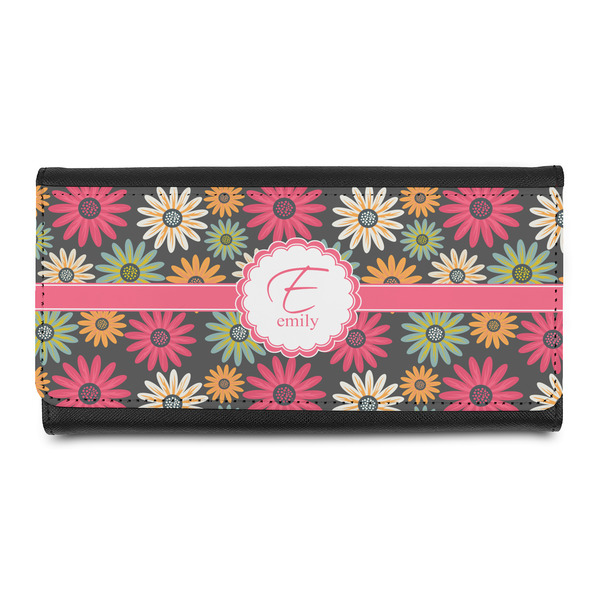 Custom Daisies Leatherette Ladies Wallet (Personalized)