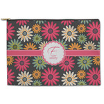 Daisies Zipper Pouch - Large - 12.5"x8.5" (Personalized)