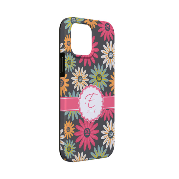 Custom Daisies iPhone Case - Rubber Lined - iPhone 13 Mini (Personalized)