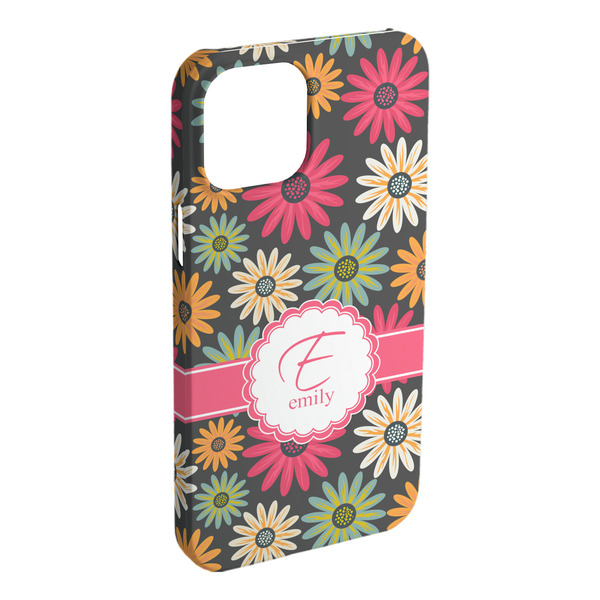 Custom Daisies iPhone Case - Plastic - iPhone 15 Pro Max (Personalized)