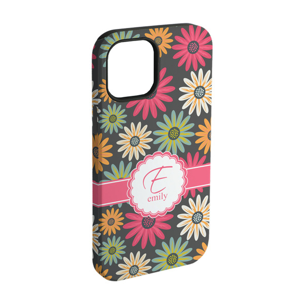 Custom Daisies iPhone Case - Rubber Lined - iPhone 15 Pro (Personalized)