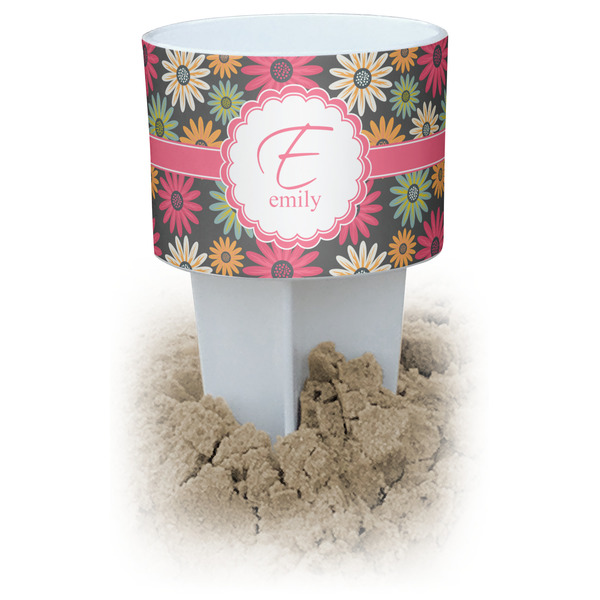 Custom Daisies Beach Spiker Drink Holder (Personalized)