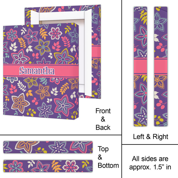 Simple Floral 11x14 - Canvas Print - Approval