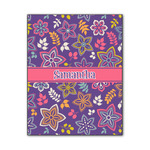 Simple Floral Wood Print - 11x14 (Personalized)