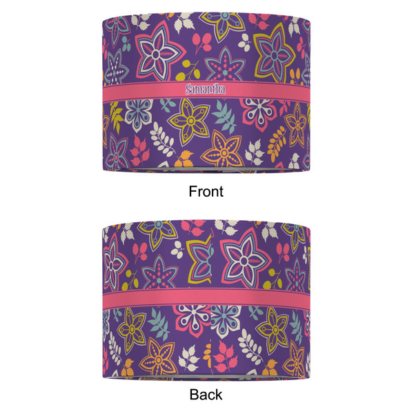 Simple Floral 12" Drum Lampshade - APPROVAL (Fabric)