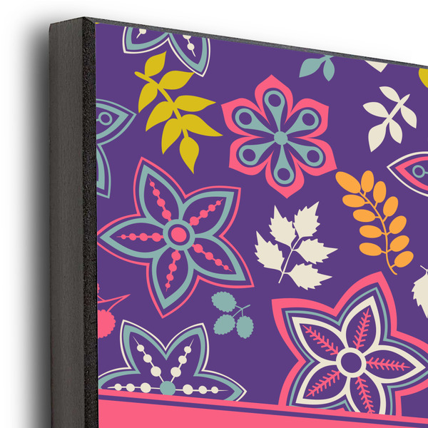 Simple Floral 12x12 Wood Print - Closeup