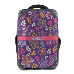 Simple Floral 15" Hard Shell Backpack (Personalized)