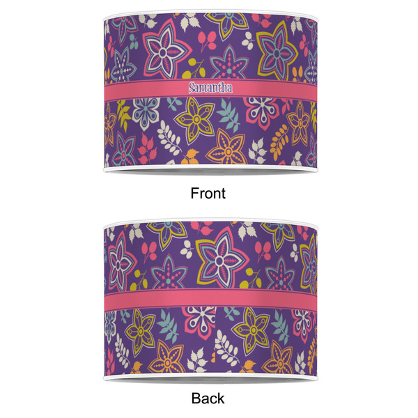Simple Floral 16" Drum Lampshade - APPROVAL (Poly Film)