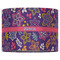 Simple Floral 16" Drum Lampshade - FRONT (Fabric)