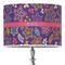 Simple Floral 16" Drum Lampshade - ON STAND (Poly Film)