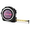 Simple Floral 16 Foot Black & Silver Tape Measures - Front