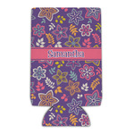 Simple Floral Can Cooler (Personalized)
