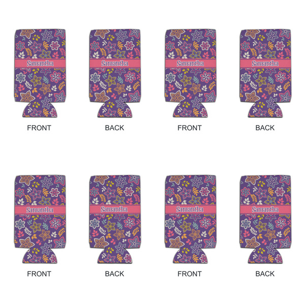 Simple Floral 16oz Can Sleeve - Set of 4 - APPROVAL