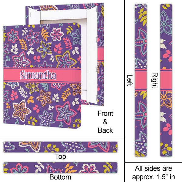 Simple Floral 16x20 - Canvas Print - Approval