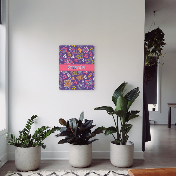 Simple Floral 16x20 - Canvas Print - In Context