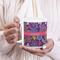 Simple Floral 20oz Coffee Mug - LIFESTYLE